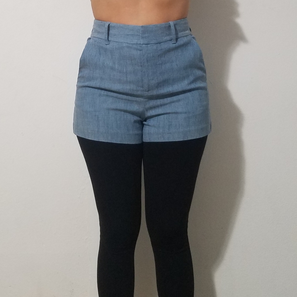 Alice + Olivia Light Blue High Waist Shorts